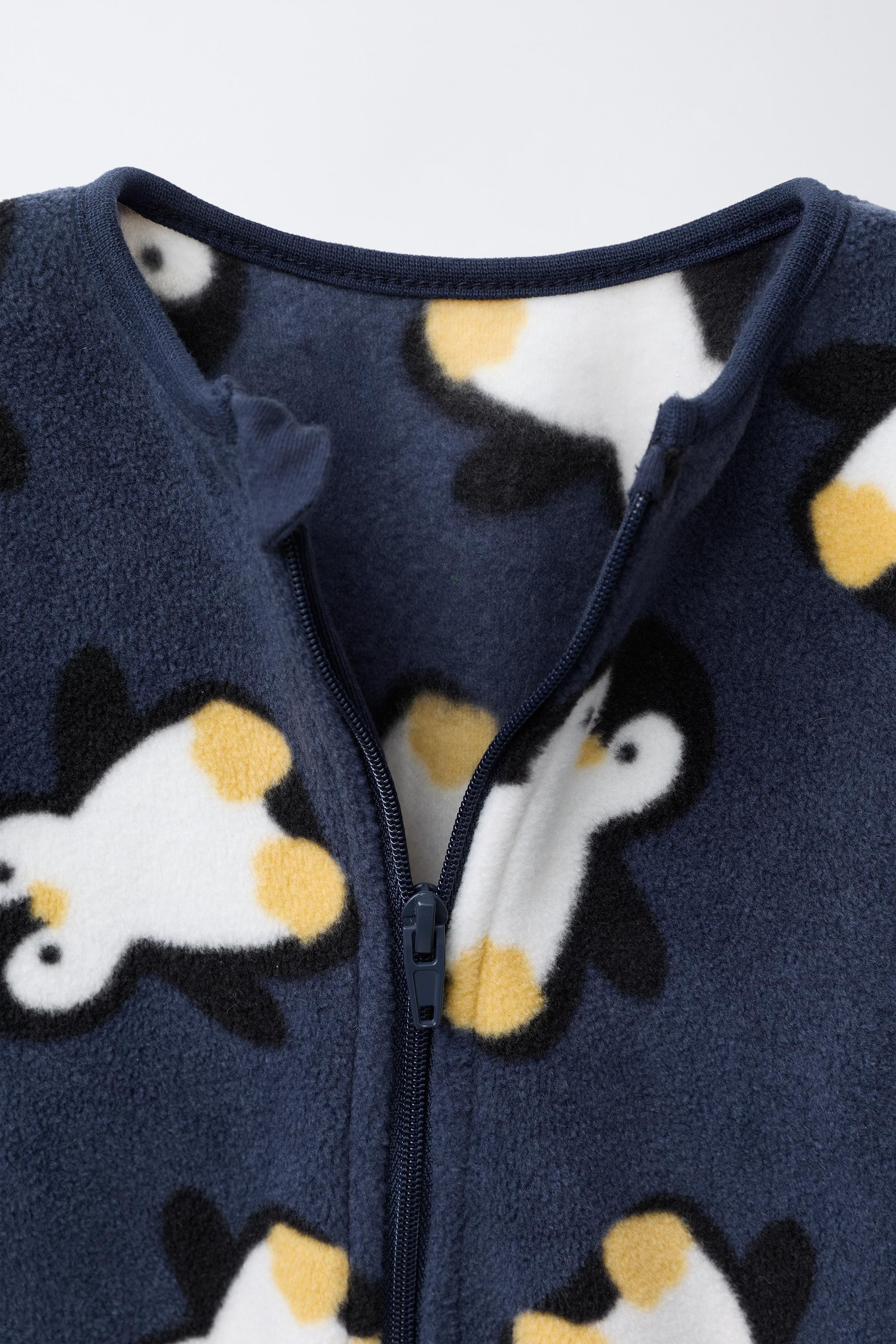 ANIMAL FLEECE JUMPSUIT